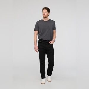 DU/ER Men's T2X Straight Leg Black Jeans, Size 34w X 30l, Soft, Lightweight